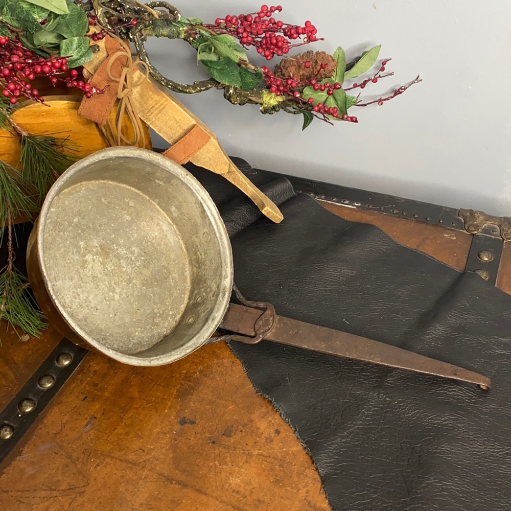. Antique Primitive Copper Pan